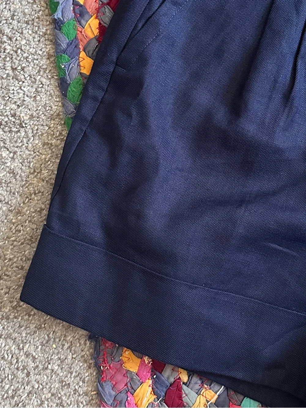 NWT J.Crew Remi Shorts Navy Blue Cuffed Stretch Linen Blend Womens Sz 12 Preppy